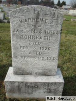 Warren E. A. Rohrbach