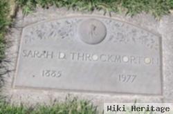 Sarah D Throckmorton