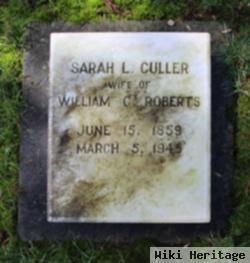 Sarah L Culler Roberts