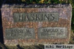 Harold C Haskins