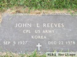 Corp John L Reeves