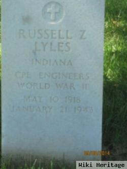 Cpl Russell Z Lyles