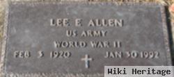 Lee E Allen, Sr