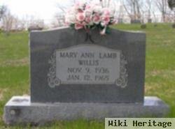 Mary Ann Lamb Willis