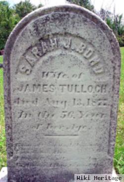 Sarah J Bond Tulloch