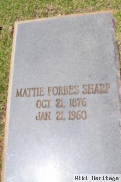 Mattie Forbes Sharp