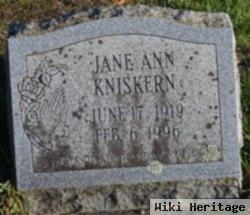 Jane Ann Mcmanus Kniskern