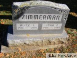 Alice Jane Bowman Zimmerman