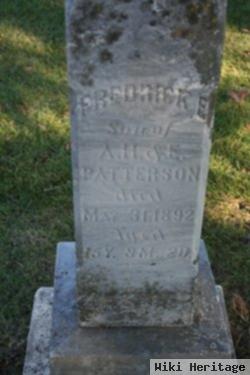Frederick E Patterson