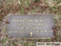 Bernadine M. Rudd