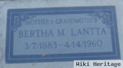 Bertha M. Lantta