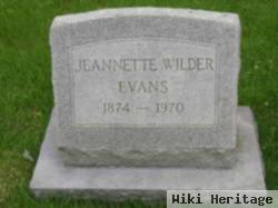 Jeanette Wilder Evans