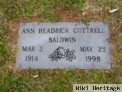 Ann Headrick Cottrell Baldwin