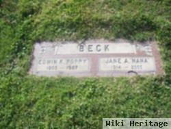 Edwin K "poppy" Beck