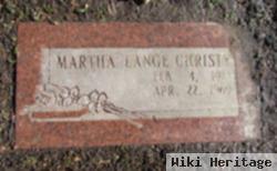 Martha Lange Christy