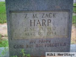 Z M "zack" "zack" Harp