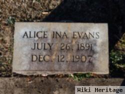 Alice Ina Evans