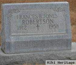 Frances B. Jones Robertson