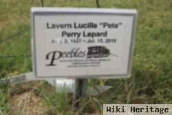 Lavern Lucille "pete" Perry Lepard