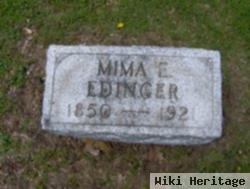 Jemima E "mima" Keister Edinger