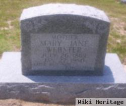 Mary Jane "mollie" Oglesby Webster