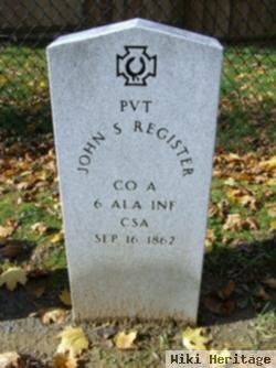 Pvt John S Register