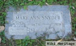 Mary Ann Poole Snyder