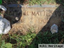 Retta Hefner Matthew