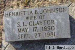 Henrietta B. Johnson Claytor