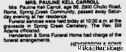 Pauline Kell Carroll