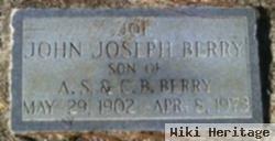 John Joseph "joe" Berry