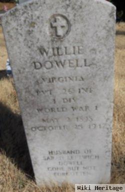 Willie D Dowell