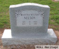 Martha Welton Nelson