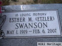 Esther May Etzler Swanson