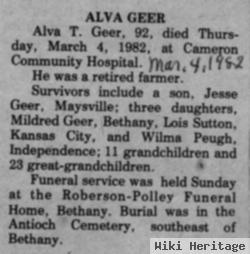 Alva T Geer