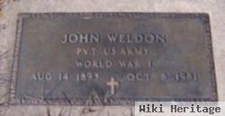 Pvt John Weldon