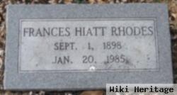 Frances Hiatt Rhodes