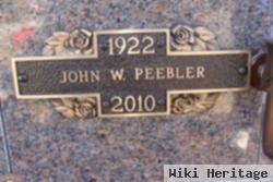 John W Peebler