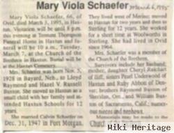 Mary Viola Buxton Schaefer