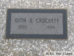 Onta O. Crockett