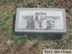 Jennie B Cloninger