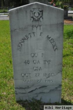 Pvt Bennett E. Meeks