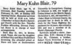 Mary Kuhn Browning Blair