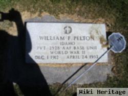 Pvt William Frederick Pelton