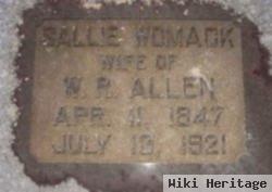 Sarah Ann "sallie" Womack Allen