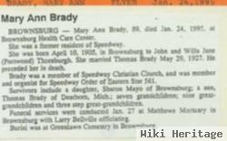 Mary Ann Brady