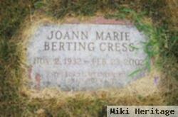 Joann Marie Berting Cress