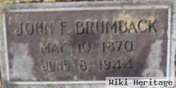 John Franklin Brumback, Sr