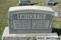 Mattie Alma Kinnaird (Faucett) Faucette