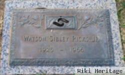 Watson Sibley Ricks, Jr